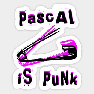 pAscAL iS PUnk - Pascal is Punk Sticker